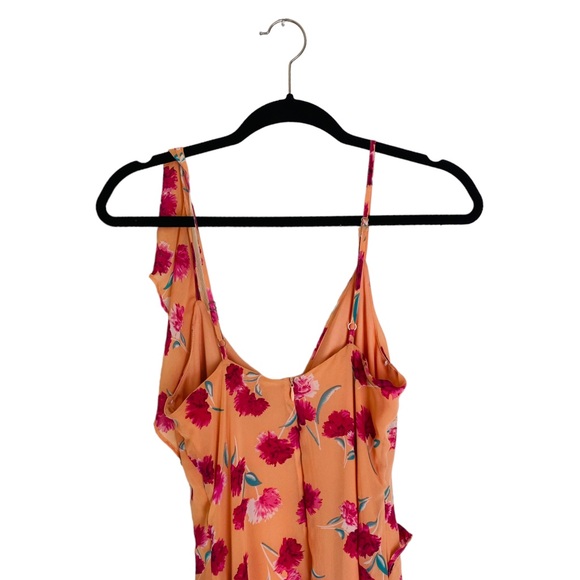 Lulus Floral Print Ruffled High-Low Dress Medium - Picture 13 of 14